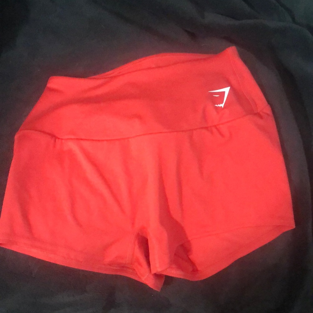 Reddish orange gymshark leggings
